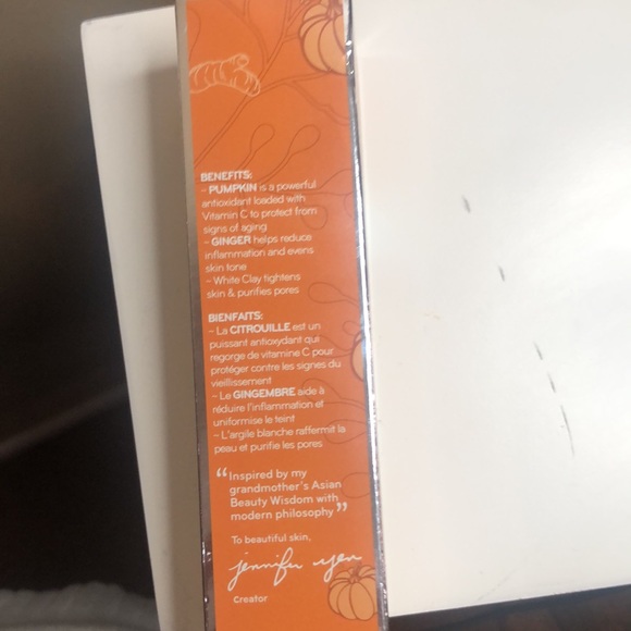 Pumpkin and ginger detoxifying charcoal mask size 2.5 purlisse - Picture 3 of 4